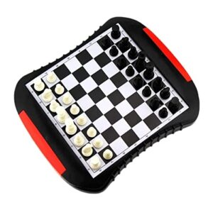 scuube chess game set chess set chess board set chess board game magnetic chess，portable drawer type chess board with pieces storage chess board chess board game
