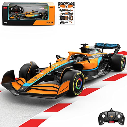 Voltz Toys Authentic 1:18 Scale Licensed McLaren F1 MCL36 Remote Control Car Model - Super Racing Collection for Kids and Adults - 2.4GHz RC Car for Gift