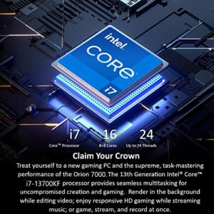 Acer Predator Orion 7000 PO7-650-UR11 Gaming Desktop | 13th Gen Intel Core i7-13700KF 16-Core | NVIDIA GeForce RTX 4080 | 32GB DDR5 | 1TB PCIe Gen4 SSD | 2TB HDD | Intel WiFi 6E | RGB Keyboard & Mouse