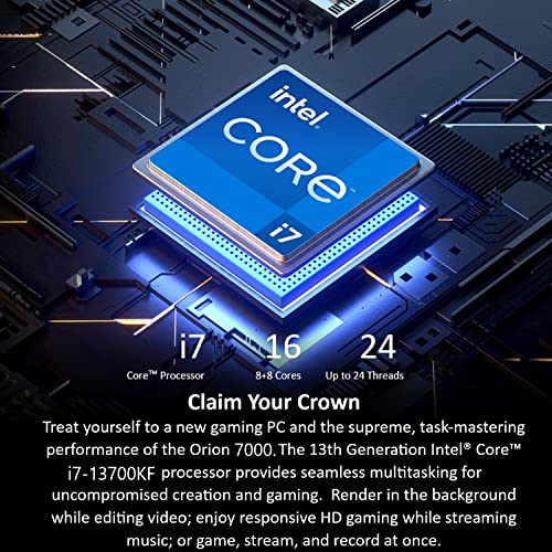 Acer Predator Orion 7000 PO7-650-UR11 Gaming Desktop | 13th Gen Intel Core i7-13700KF 16-Core | NVIDIA GeForce RTX 4080 | 32GB DDR5 | 1TB PCIe Gen4 SSD | 2TB HDD | Intel WiFi 6E | RGB Keyboard & Mouse