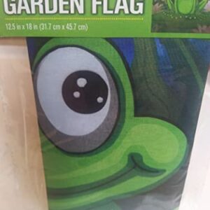 Garden Flag with Frog with lilly pad 12.5" X 18"