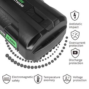 Shyarweyy 40V 6.0Ah Lithium-Ion Replacement Battery for Ryobi OP4040 OP4020 OP406A OP4060 OP40602 OP4050A RY40202 RY40402A RY40502A RY40601A OP401 ZROP401 for RYOBI 40V Batteries