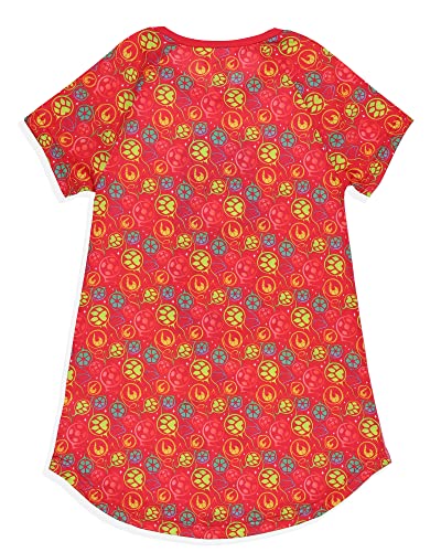 INTIMO Miraculous: Tales of Ladybug & Cat Noir Girls' Nightgown Sleep Pajama Shirt (10/12)