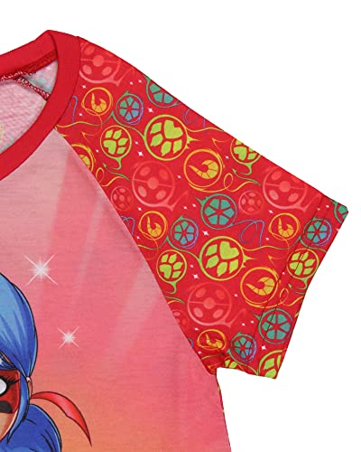 INTIMO Miraculous: Tales of Ladybug & Cat Noir Girls' Nightgown Sleep Pajama Shirt (10/12)