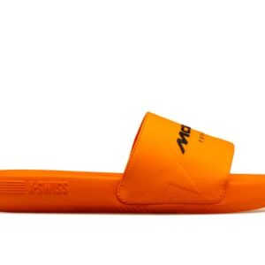 K-Swiss X McLaren Formula 1 Team - Men's Slide Sandal, Papaya, 12 M