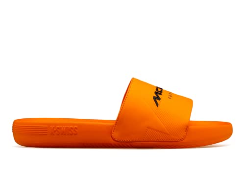 K-Swiss X McLaren Formula 1 Team - Men's Slide Sandal, Papaya, 12 M