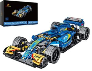 jmbricklayer f1 race car building sets for adults, 1:10 moc model cars toys construction set, ideal racing vehicles gifts for adults men women boys teens, collectible home decor 61124