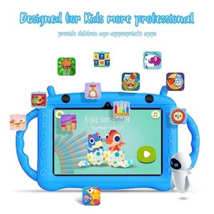 Kids Tablets 7in Android 11 Tablet for Kids Age 3-12,Quad Core 2GB RAM 32GB ROM Toddler Tablet with Shock-proof Case,Parental Control, Pre-installed Kids Educational APP,HD Screen,Dual Camera(Blue)