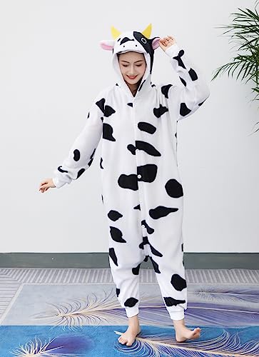 Joyxiam Unisex Adult Animal Onesies Cosplay Christmas One-Piece Pajamas Halloween Costume Sleepwear for Women Men （XL）