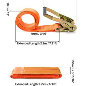 QWORK Vertical Drum Sling, 2-Pack, 30" Length, Supports up to 850 lbs, Barrel Lifting Web Sling with Ratchet Strap, for 55 Gallon Drums