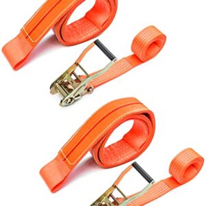 QWORK Vertical Drum Sling, 2-Pack, 30" Length, Supports up to 850 lbs, Barrel Lifting Web Sling with Ratchet Strap, for 55 Gallon Drums