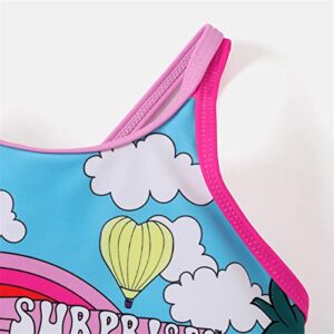 L.O.L. Surprise! Kids Girls One Piece Swimsuit Swimwear Cover Up Set Cartoon Printed Bikini Bathing Suit 9-10 Years