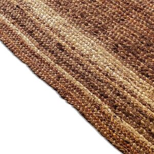 Taylor & Logan Prima Natural Fiber Jute Area Rug 8' x 10' - Braided Indoor Jute Rug - Natural Area Rugs