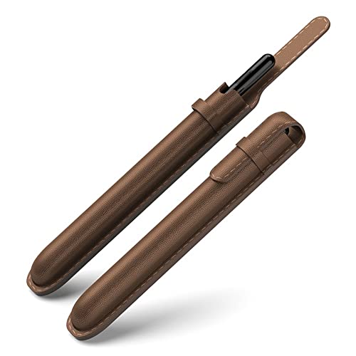 BAILI for Samsung Galaxy S Pen Fold Edition Holster,Galaxy S Pen Universal Stylus Holder,Sleeve Carrying Leather Slot for Touch Stylus S Pen,S-Pen Fold Pro,Z Fold3, Z Fold4 Pen Protection-Brown