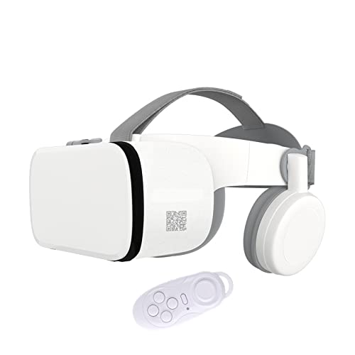 DOHV Virtual Reality Z6 Casque Helmet 3D VR Glasses Virtual Reality Bluetooth Headset for Smartphone Smart Phone Goggles Viar Binoculars (Color : with White 032)