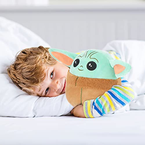 10 inch Baby Yoda Plush Baby Yoda Doll Stuffed Animal Pillow, Baby Yoda Squishmallow Plushie The Child Mandalorian Soft Plush for Kid Gifts