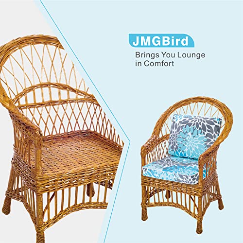 JMGBird Outdoor Chair Cushion Tufted Pillow, Deep Seat Chair Cushion Set 22"x22" Outdoor Cushions for Patio Furniture