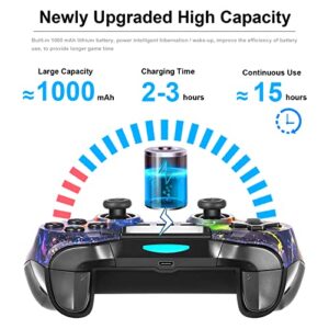 TERIOS Wireless Controller Compatible with PS4/Slim/Pro Controller for Playstation 4 with Built-in Speaker/Stereo Headset Jack/Dual Vibration/6-Axis Motion/Programming/1000mAh Battery/Auto Fire Turbo