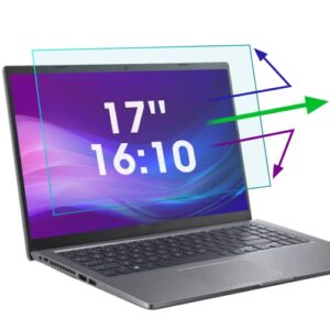 2 pack 17 inch anti blue light screen protector for dell xps 17/dell precision 17", reduce eye strain anti glare blue light blocking screen protector for 17’’ with 16:10 resolution laptop