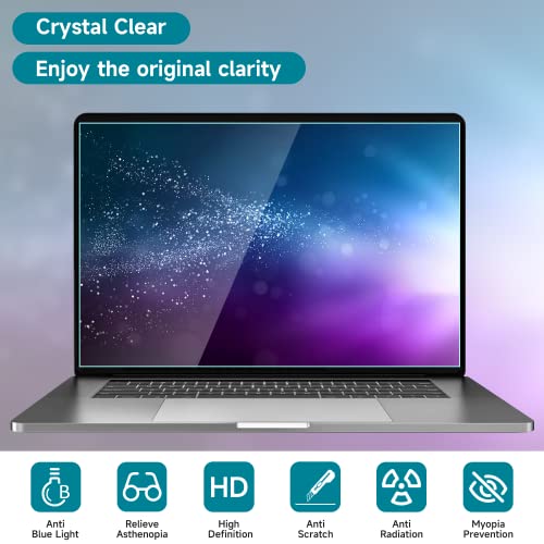 2 Pack 17 Inch Anti Blue Light Screen Protector for Dell XPS 17/Dell Precision 17", Reduce Eye Strain Anti Glare Blue Light Blocking Screen Protector for 17’’ with 16:10 Resolution Laptop