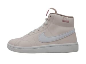 nike court royale 2 mid women's shoes, light soft pink/white, 9.5 m us