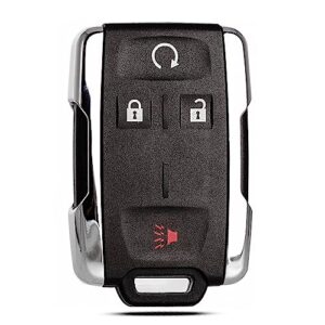 key fob shell case replacement fits for chevy silverado colorado gmc canyon sierra 2014 2015 2016 2017 2018 2019 2020 2021 keyless entry remote control 4 button pad outer cover m3n-32337100