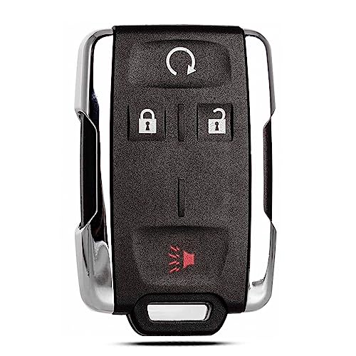 Key Fob Shell Case Replacement Fits for Chevy Silverado Colorado GMC Canyon Sierra 2014 2015 2016 2017 2018 2019 2020 2021 Keyless Entry Remote Control 4 Button Pad Outer Cover M3N-32337100