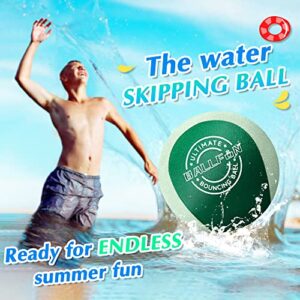 BallFUN Water Skipping Balls for Beach Toys, Pool Balls for Swimming Pool, Splash Water Bouncing Balls for Pool Games with Friends and Family, Wave Jumper Balls for Summer Beach Pool River Lake