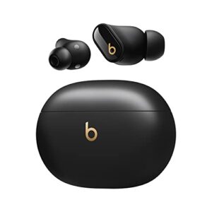 beats studio buds + | true wireless noise cancelling earbuds, enhanced apple & android compatibility, built-in microphone, sweat resistant bluetooth headphones, spatial audio - black