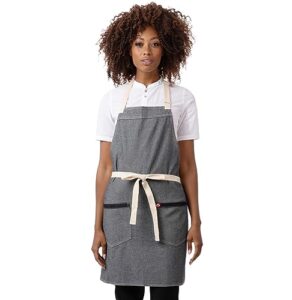 chef works unisex ridgewood denim apron, stone blu, one size