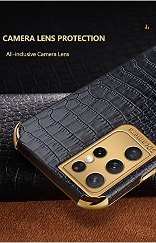 Alligator Pattern Back Ring Holder Phone case car Magnetic Four Corner Shockproof for Samsung Galaxy A71 A72 A82 A21S A02S A12 A52 A51 A32 A42 A50S A22 5G 4G Soft Back Cover(White,Samsung A71 4G)