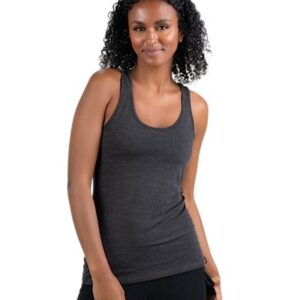 Woolly Clothing Women's Merino Wool Tank Top - Ultralight - Wicking Breathable Anti-Odor - Charcoal Grey - S