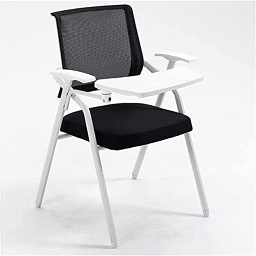 WHLONG Folding Chair Training Chair with Table Board Foldable Conference Chair with Writing Board Office All-in-One Chair Outdoor/Indoor