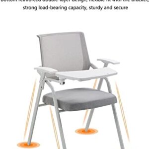 WHLONG Folding Chair Training Chair with Table Board Foldable Conference Chair with Writing Board Office All-in-One Chair Outdoor/Indoor