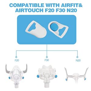 Quick-Disconnect Cpap Headgear Clips Magnetic Mask Clips Compatible Whit Resmeds AirFit F20 F30 N20, Compatible Whit AirTouch F20 F30 N20 (4 Pack)