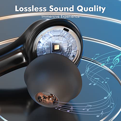 Wireless Earbuds, Bluetooth Headphones 50Hrs Playtime, HiFi Stereo in-Ear Earphones with Touch Control and LED Digital Display & ENC Noise Cancelling, IPX6 Waterproof Ear Buds for iPhone Android