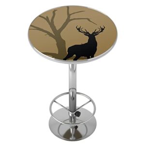 trademark gameroom hunt deer bar table with footrest, brown