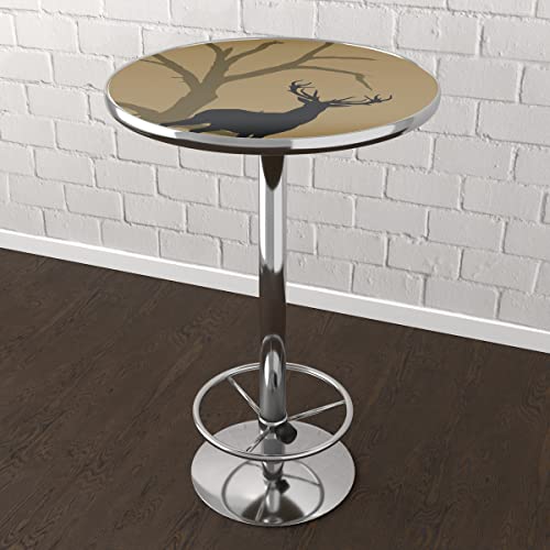 Trademark Gameroom Hunt Deer Bar Table with Footrest, Brown