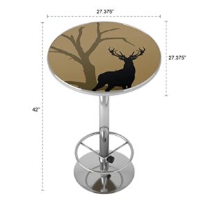 Trademark Gameroom Hunt Deer Bar Table with Footrest, Brown