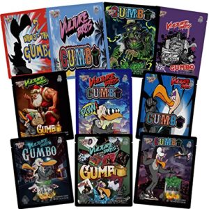 fantasy night 100 pack js-up gumbo bags, size 5 x 4 inches