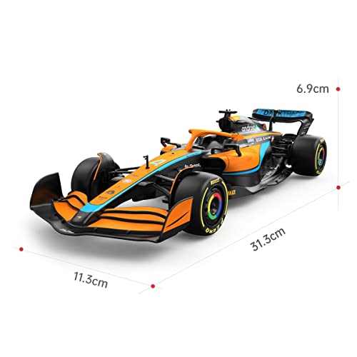 RASTAR McLaren Formula 1 Race Toy Car 2022, 1:18 F1 McLaren MCL36 Remote Control Car Model Vehicle Lando Norris + Daniel Ricciardo Drive to Survive
