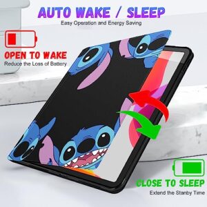 Trendy Fan for iPad Mini 6 Case 8.3 Inch 2021 for Kids Girls Teen Boys Women Folio Smart Cute Cartoon Character Kawaii Design Aesthetic Cool Cover for Apple iPad Mini 6th Generation A2567 A2568, Stit