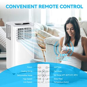 Portable Air Conditioners, 12000 BTU Portable AC Uint with Dehumidifier & Fan Mode for Room up to 550 Sq.Ft, 3-in-1 Room Air Conditioner with Remote, 24Hrs Timer, Installation Kit for Home Office