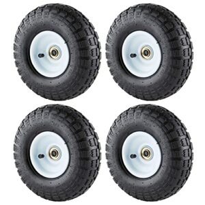 tricam farm and ranch fr1055 10-inch replacement pneumatic turf tire for utility garden carts, wheelbarrows, dollies, and wagon, (4 pack)