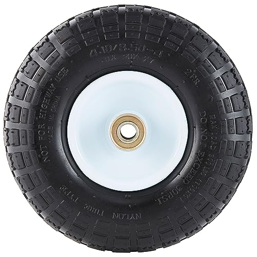 Tricam Farm and Ranch FR1055 10-Inch Replacement Pneumatic Turf Tire for Utility Garden Carts, Wheelbarrows, Dollies, and Wagon, (4 Pack)