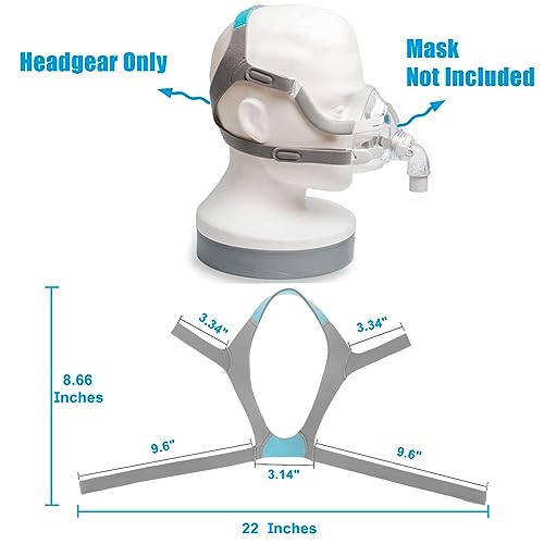 F20 Headgear for AirFit F20 / AirTouch F20 Cpap Headgear Strap, Unisex Soft Comfortable Cpap Mask Strap, Cpap Supplies Durable Replacement Headgear Head Strap - Small & Medium Face (Headgear ONLY)