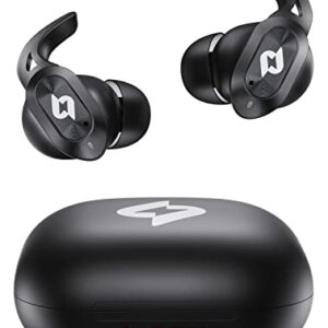 Wireless Earbuds Bluetooth Headphones with Wireless Charging Case 32H Playback LED Display in Ear Earphones Waterproof Ear buds Built in Mic Stereo Bass for iPhone Samsung Android Sport Workout Gym TV