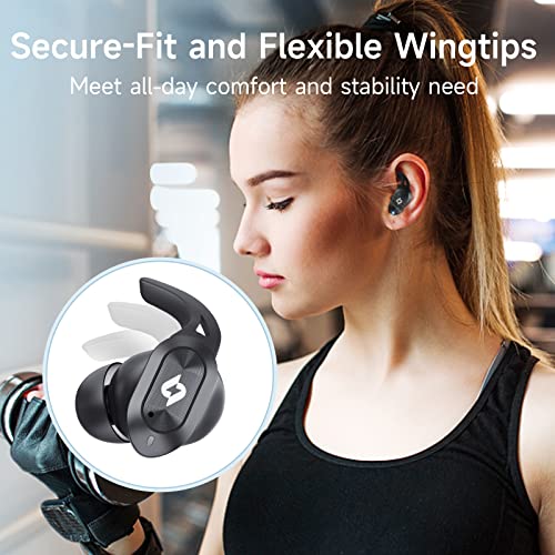 Wireless Earbuds Bluetooth Headphones with Wireless Charging Case 32H Playback LED Display in Ear Earphones Waterproof Ear buds Built in Mic Stereo Bass for iPhone Samsung Android Sport Workout Gym TV