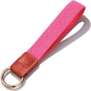 pikpok mart wristlet keychain lanyard, stretchy wrist lanyard key chain strap, id badge wallet holder