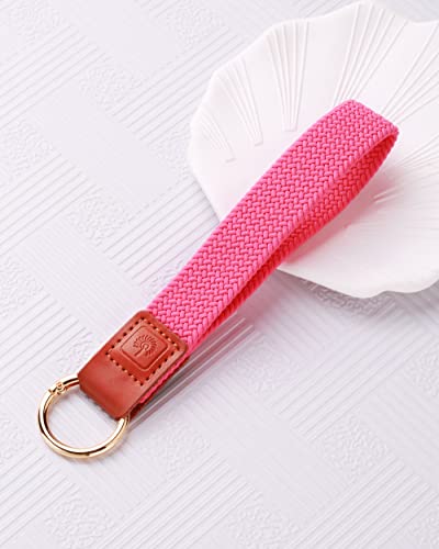 PikPok Mart Wristlet Keychain Lanyard, Stretchy Wrist Lanyard Key Chain Strap, ID Badge Wallet Holder